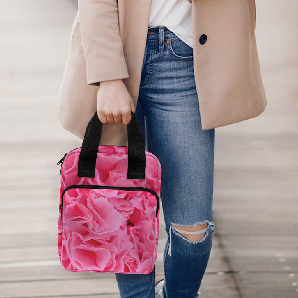 Pink Carnation Flower Print Bible Tote Bag