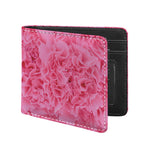 Pink Carnation Flower Print Bifold Wallet