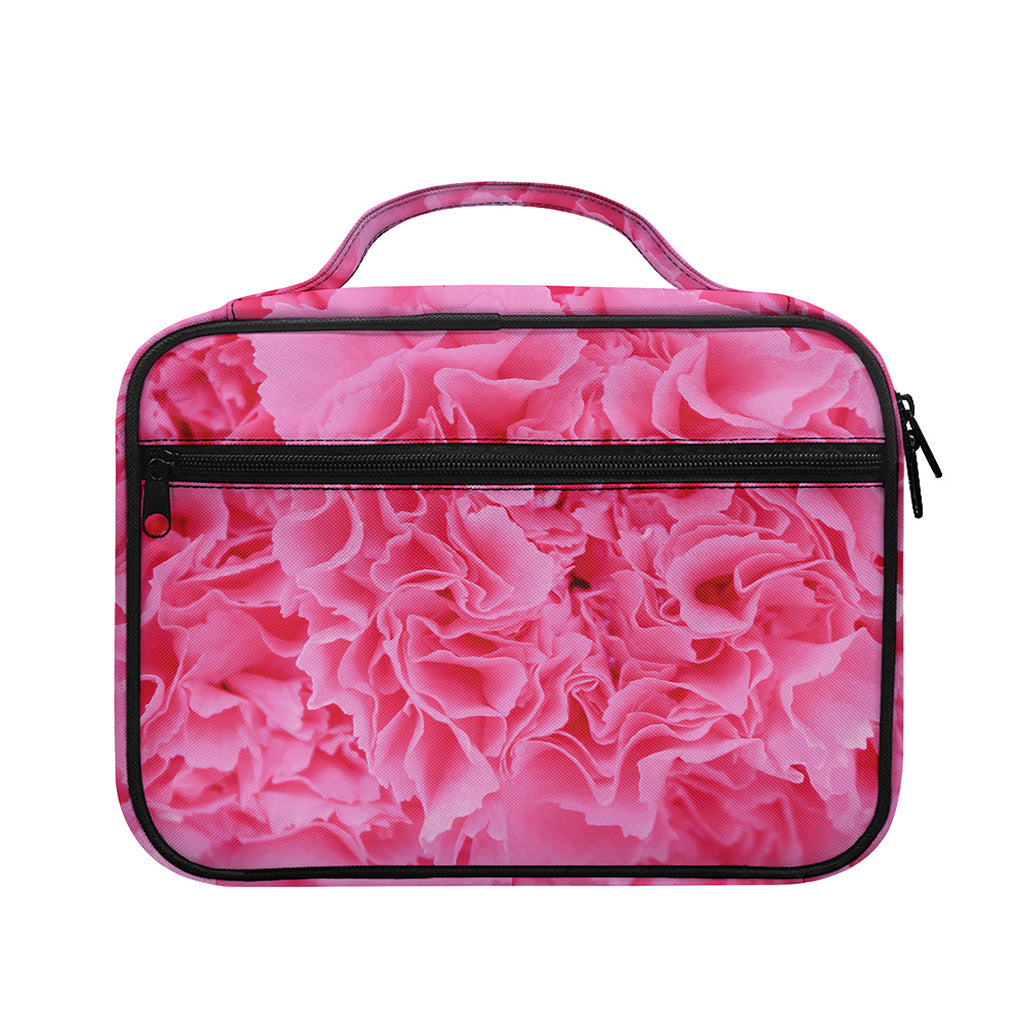 Pink Carnation Flower Print Briefcase Bible Bag