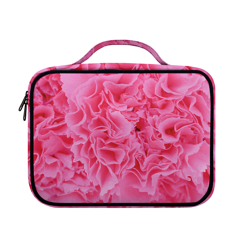 Pink Carnation Flower Print Briefcase Bible Bag