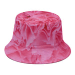 Pink Carnation Flower Print Bucket Hat