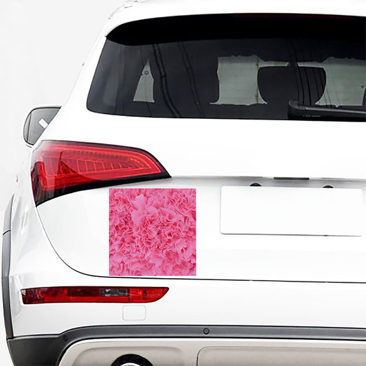 Pink Carnation Flower Print Car Sticker