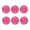 Pink Carnation Flower Print Coaster Set