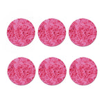 Pink Carnation Flower Print Coaster Set