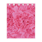 Pink Carnation Flower Print Curtain