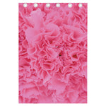 Pink Carnation Flower Print Curtain