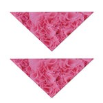 Pink Carnation Flower Print Dog Bandana
