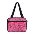 Pink Carnation Flower Print Double Strap Bible Bag