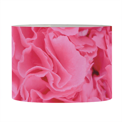 Pink Carnation Flower Print Drum Lamp Shade