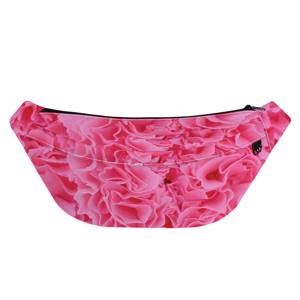 Pink Carnation Flower Print Fanny Pack
