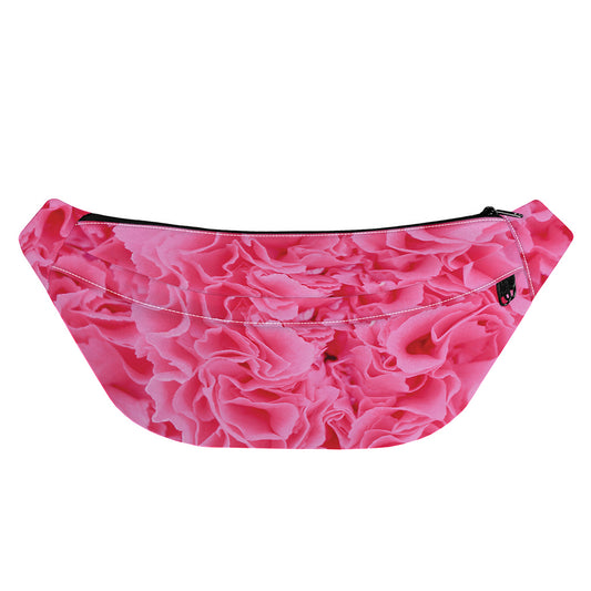Pink Carnation Flower Print Fanny Pack