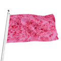Pink Carnation Flower Print Flag