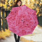 Pink Carnation Flower Print Foldable Umbrella