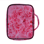 Pink Carnation Flower Print Front Pocket Bible Bag