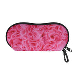 Pink Carnation Flower Print Glasses Case