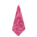 Pink Carnation Flower Print Hand Towel