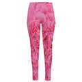 Pink Carnation Flower Print High-Waisted Pocket Leggings