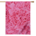Pink Carnation Flower Print House Flag