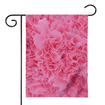 Pink Carnation Flower Print House Flag