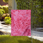 Pink Carnation Flower Print House Flag