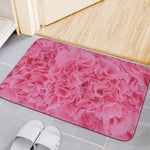 Pink Carnation Flower Print Indoor Door Mat