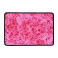 Pink Carnation Flower Print Kitchen Mat