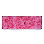Pink Carnation Flower Print Long Kitchen Mat