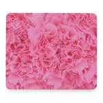 Pink Carnation Flower Print Mouse Pad