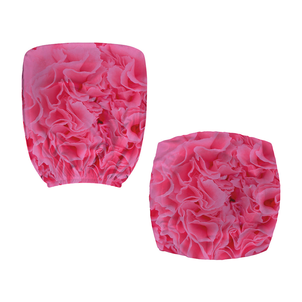 Pink Carnation Flower Print Office Chair Cover
