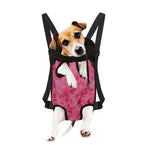 Pink Carnation Flower Print Pet Carrier Backpack