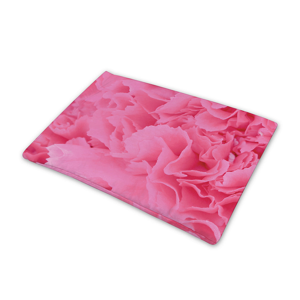 Pink Carnation Flower Print Pet Cooling Mat Cover