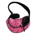Pink Carnation Flower Print Pet Sling Carrier