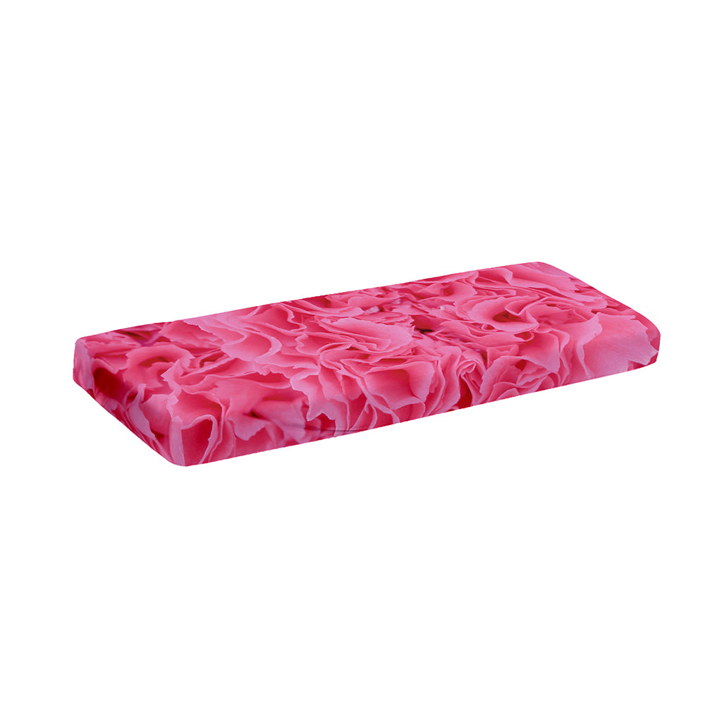Pink Carnation Flower Print Piano Keyboard Cover