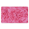 Pink Carnation Flower Print Polyester Doormat