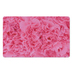 Pink Carnation Flower Print Polyester Doormat