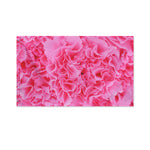 Pink Carnation Flower Print Polyester Flag
