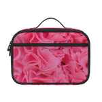 Pink Carnation Flower Print Portable Lunch Bag