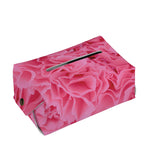 Pink Carnation Flower Print Rectangle Tissue Box Cover
