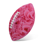 Pink Carnation Flower Print Rugby Ball