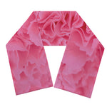 Pink Carnation Flower Print Scarf