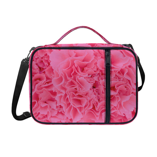 Pink Carnation Flower Print Shoulder Strap Bible Bag