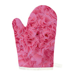 Pink Carnation Flower Print Single Oven Mitt