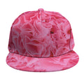 Pink Carnation Flower Print Snapback Cap