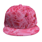 Pink Carnation Flower Print Snapback Cap