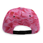 Pink Carnation Flower Print Snapback Cap