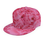 Pink Carnation Flower Print Snapback Cap