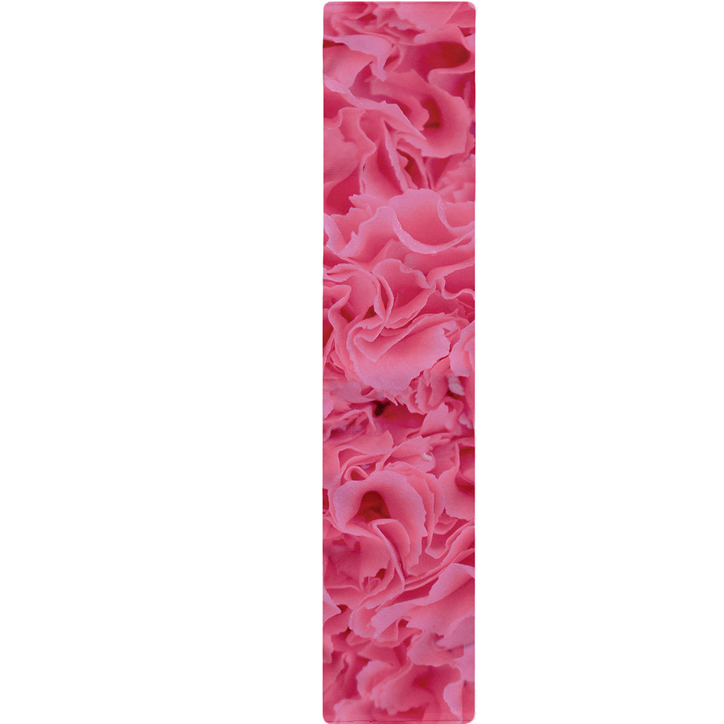Pink Carnation Flower Print Table Runner