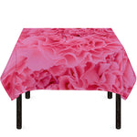 Pink Carnation Flower Print Tablecloth