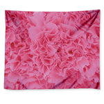 Pink Carnation Flower Print Tapestry