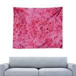Pink Carnation Flower Print Tapestry